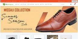 Mẫu web bán giày Nam cao cấp